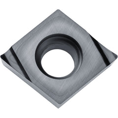 CCGT 4305 A3 KW10, 0.008″ Corner Radius, 3/16″ Thick, 1/2″ Inscribed Circle, WC/Co, 80 Degree Diamond, Turning Indexable Insert