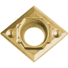 CCMT 21505 HQ PV90, 0.008″ Corner Radius, 3/32″ Thick, 1/4″ Inscribed Circle, TiN, 80 Degree Diamond, Turning Indexable Insert
