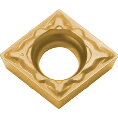 CCMT 2151 PP CA025P, 1/64″ Corner Radius, 3/32″ Thick, 1/4″ Inscribed Circle, TiCl2O3/TiN, 80 Degree Diamond, Turning Indexable Insert