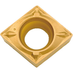 CCMT 2152 WP PV710, 1/32″ Corner Radius, 3/32″ Thick, 1/4″ Inscribed Circle, TiCN (MEGACOAT NANO), 80 Degree Diamond, Turning Indexable Insert