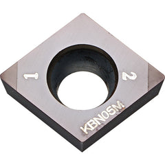 CCMW 2152 MES KBN05M, 1/32″ Corner Radius, 3/32″ Thick, 1/4″ Inscribed Circle, MEGACOAT, Diamond, Turning Indexable Insert - Exact Industrial Supply