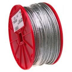 1/8" 7X7 CABLE GALVANIZED WIRE 500 - Eagle Tool & Supply