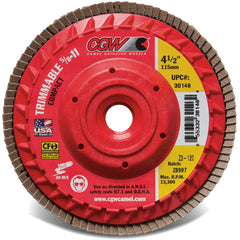6″ × 5/8″-11 - 60 Grit - Z3 XL Compact Trimmable Flap Disc with Hub - Eagle Tool & Supply