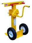 Heavy Duty Trailer Stabilizing Jacks - #CH-BEAM-SN - Includes reflective collar - 16" solid foam wheels - Hand crank operation - Eagle Tool & Supply