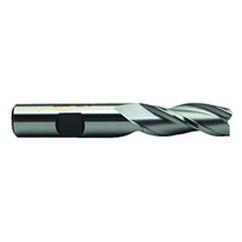 7/8 Dia. x 4 Overall Length 3-Flute Square End High Speed Steel SE End Mill-Round Shank-Center Cut-Uncoated - Eagle Tool & Supply