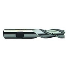 1 Dia. x 4 Overall Length 3-Flute Square End High Speed Steel SE End Mill-Round Shank-Center Cut-Uncoated - Eagle Tool & Supply