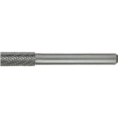 SA-1L6 Double Cut Solid Carbide Bur-Cylindrical without End Cut - Exact Industrial Supply