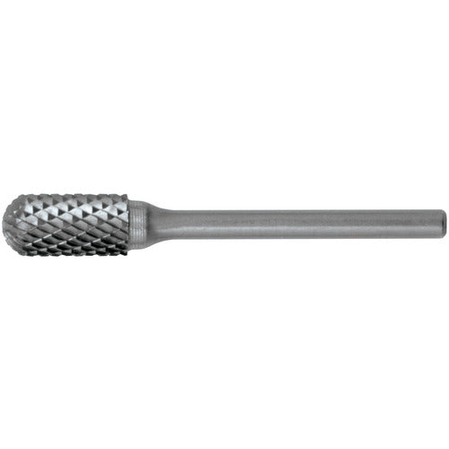 SC-1L6 Double Cut Solid Carbide Bur-Cylindrical with Ball Nose - Exact Industrial Supply