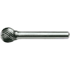 SD-1L6 Standard Cut Solid Carbide Bur-Ball Shape