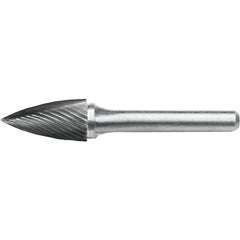 SG-5L6 Standard Cut Solid Carbide Bur-Pointed Tree Shape - Exact Industrial Supply