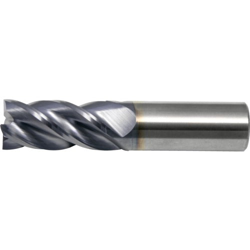 ‎1/2″ × 1/2″ × 1-1/4″ × 3″ RHS / RHC Solid Carbide 4-Flute Corner Radius End Mill - TiAlN - Exact Industrial Supply