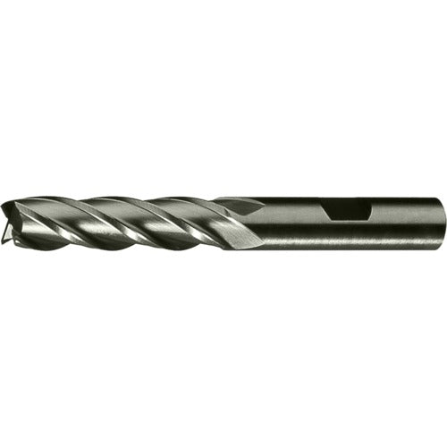1/2″ × 1/2″ × 2″ × 4″ RHS / RHC HSS-CO 8% (M42) Cobalt, Single End, 4-Flute, Center Cutting End Mill - TiCN - Exact Industrial Supply