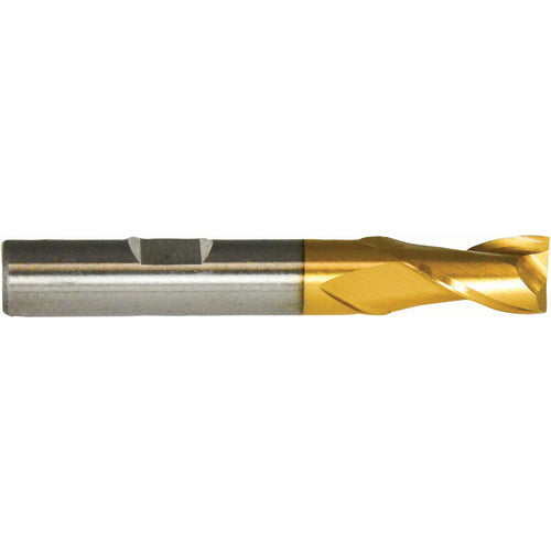 ‎5/8″ × 5/8″ × 2″ × 4-1/8″ RHS / RHC HSS HSS Single End 2-Flute Center Cutting End Mill - TiN