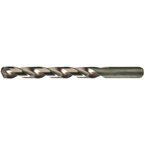 #10 RHS / RHC HSS-CO 8% (M42) 135 Degree Split Point Heavy Duty Cobalt Drill - Straw / Gold Oxide - Exact Industrial Supply