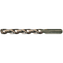 7/32 RHS / RHC HSS-CO 8% (M42) 135 Degree Split Point Heavy Duty Cobalt Drill - Straw / Gold Oxide - Exact Industrial Supply