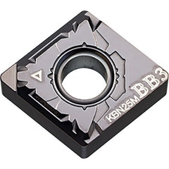 CNGM 432 BB3 KBN25M, 1/32″ Corner Radius, 3/16″ Thick, 1/2″ Inscribed Circle, MEGACOAT, Diamond, Turning Indexable Insert