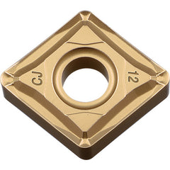 CNMG 543 CJ CA025P, 3/64″ Corner Radius, 1/4″ Thick, 5/8″ Inscribed Circle, TiCl2O3/TiN, 80 Degree Diamond, Turning Indexable Insert