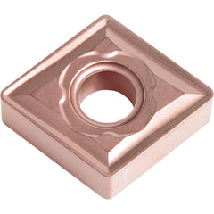 CNMG 433 C CA315, 3/64″ Corner Radius, 3/16″ Thick, 1/2″ Inscribed Circle, TiCnulll2O3/Ti, Diamond, Turning Indexable Insert - Exact Industrial Supply