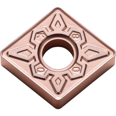 CNMG 433 KQ CA315, 3/64″ Corner Radius, 3/16″ Thick, 1/2″ Inscribed Circle, TiCnulll2O3/Ti, Diamond, Turning Indexable Insert - Exact Industrial Supply