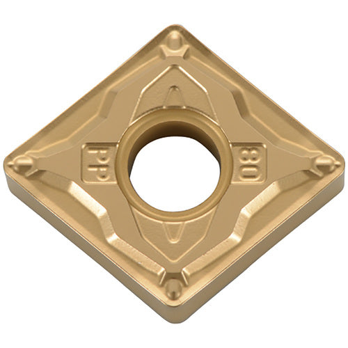 CNMG 4305 PP PV7025, 0.0079″ Corner Radius, 3/16″ Thick, 1/2″ Inscribed Circle, TiCN (MEGACOAT), Diamond, Turning Indexable Insert - Exact Industrial Supply