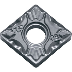 CNMG 431 XF PV7025, 1/64″ Corner Radius, 3/16″ Thick, 1/2″ Inscribed Circle, TiCN (MEGACOAT), Diamond, Turning Indexable Insert - Exact Industrial Supply