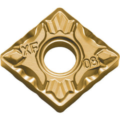 CNMG 431 XF PV730, 1/64″ Corner Radius, 3/16″ Thick, 1/2″ Inscribed Circle, TiAlN/TiN, 80 Degree Diamond, Turning Indexable Insert