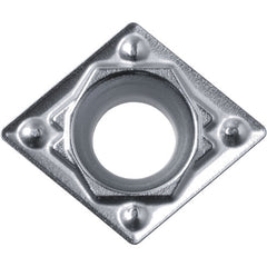 CPMH 321 HQ PV7010, 1/64″ Corner Radius, 1/8″ Thick, 3/8″ Inscribed Circle, TiCN (MEGACOAT), Diamond, Turning Indexable Insert