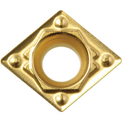 CPMH 25151 HQ CA025P, 1/64″ Corner Radius, 3/32″ Thick, 5/16″ Inscribed Circle, TiCl2O3/TiN, 80 Degree Diamond, Turning Indexable Insert