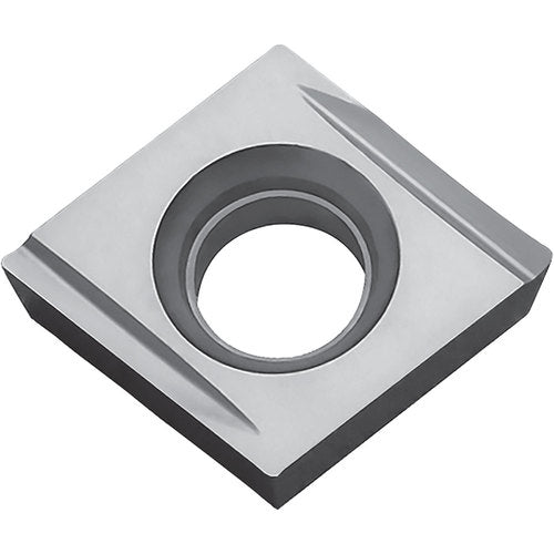 CPMH 321 Y KW10, 1/64″ Corner Radius, 1/8″ Thick, 3/8″ Inscribed Circle, WC/Co, 80 Degree Diamond, Turning Indexable Insert