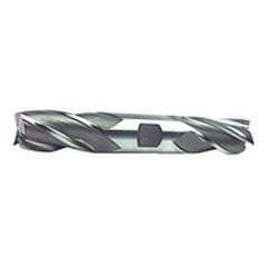 13/32'' Dia. - 4-1/8'' OAL - Uncoated HSS - Non - Center Cut DE EM-4 FL - Eagle Tool & Supply