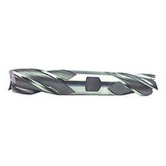 11/16'' Dia. - 5-5/8'' OAL - Uncoated HSS - Non - Center Cut DE EM-4 FL - Eagle Tool & Supply