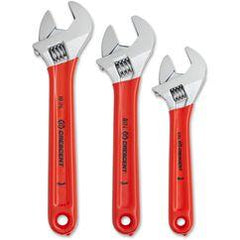 3PC ADJ CHROME CUSHION GRIP WRENCH - Eagle Tool & Supply