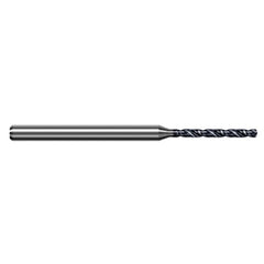 3 mm Dia. × 4 mm Shank × 20 mm Flute Length × 63 mm OAL, 5xD, 140°, AlTiN, 2xD Flute, Round Solid Carbide Drill - Exact Industrial Supply