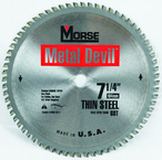 7-1/4"- HSS Metal Devil Circ Saw Blade - for Thin Steel - Eagle Tool & Supply