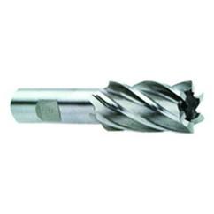15/16 Dia. x 4-1/8 Overall Length 6-Flute Square End High Speed Steel SE End Mill-Round Shank-Center Cut-Uncoated - Eagle Tool & Supply
