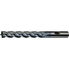 ‎1/4″ × 3/8″ × 5/8″ × 2-7/16″ RHS / RHC HSS HSS Single End Mulit Flute Center Cutting Finishing End Mill - TiCN - Exact Industrial Supply