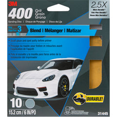 3M Sanding Discs with Stikit Attachment 10 Pack 31445 6″ 400 grit - Exact Industrial Supply