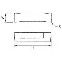 505110 1/8 WOC .010 GROOVING INSERT - Eagle Tool & Supply