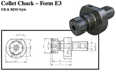 VDI Collet Chuck - Form E3 (ER & RDO Style) - Part #: CNC86 53.2025 - Eagle Tool & Supply