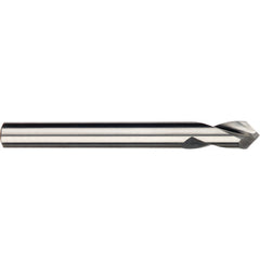 1/4″ × 6″ OAL 90 Degree Carbide Spotting Drill D23 - Exact Industrial Supply