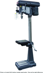 18" Floor Model Variable Speed  Drill Press- SB-25V- 1" Drill Capacity, 1HP, 110V 1PH ONLY Motor - Eagle Tool & Supply