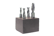 4 Pc. HSS Single-End End Mill Set - Eagle Tool & Supply