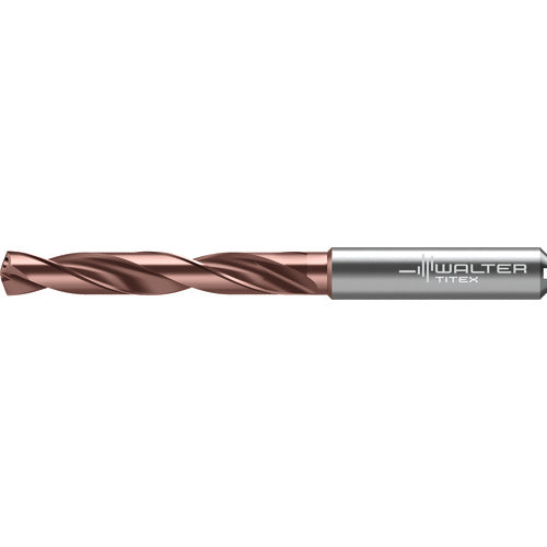15.8 mm Dia. × 16 mm Shank × 83 mm Flute Length × 133 mm OAL, 5xD, 140 Degrees, Axial Inclined Exit, DIN 6535 HA, Cylindrical Solid Carbide Drill DC175 WJ30RZ