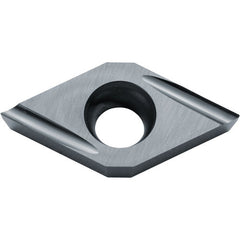 DCET 21501 U PR1725, 0.001″ Corner Radius, 3/32″ Thick, 1/4″ Inscribed Circle, MEGACOAT NANO PLUS, 55 Degree Diamond, Turning Indexable Insert
