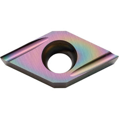 DCET 32505 U PDL010, 0.008″ Corner Radius, 5/32″ Thick, 3/8″ Inscribed Circle, C, 55 Degree Diamond, Turning Indexable Insert