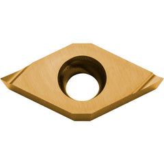 DCET 21502 F PV720, 0.004″ Corner Radius, 3/32″ Thick, 1/4″ Inscribed Circle, TiCN (MEGACOAT NANO), 55 Degree Diamond, Turning Indexable Insert