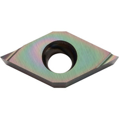 DCET 3251 F PDL010, 1/64″ Corner Radius, 5/32″ Thick, 3/8″ Inscribed Circle, C, 55 Degree Diamond, Turning Indexable Insert