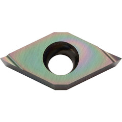 DCET 2151 F PDL010, 1/64″ Corner Radius, 3/32″ Thick, 1/4″ Inscribed Circle, C, 55 Degree Diamond, Turning Indexable Insert