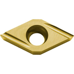 DCGT 32502 U PV710, 0.004″ Corner Radius, 5/32″ Thick, 3/8″ Inscribed Circle, TiCN (MEGACOAT NANO), 55 Degree Diamond, Turning Indexable Insert