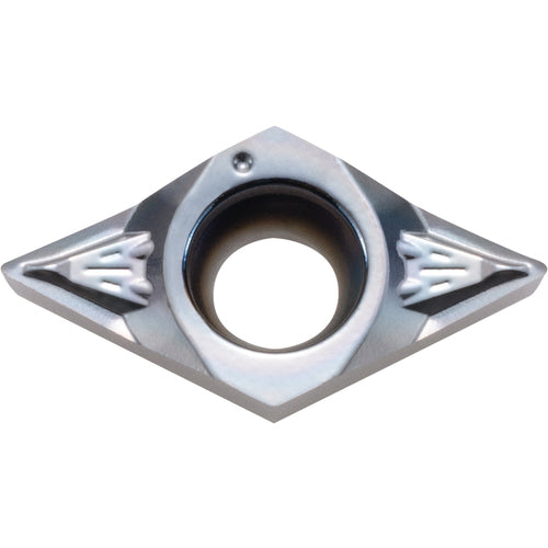 DCGT 325013 SKS PR1725, 0.002″ Corner Radius, 5/32″ Thick, 3/8″ Inscribed Circle, MEGACOAT NANO PLUS, 55 Degree Diamond, Turning Indexable Insert